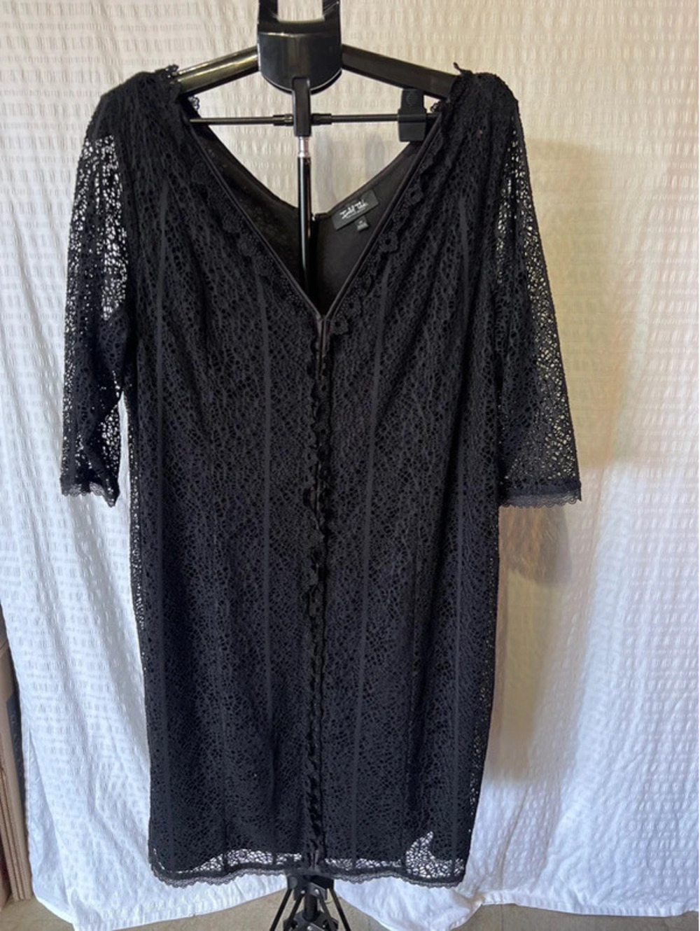Lane Bryant Sz 26 Black Lace Dress